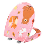 BukkitBow - Toiletbril met Softclose - Toiletbril / Toiletzitting met Print - Antibacterieel