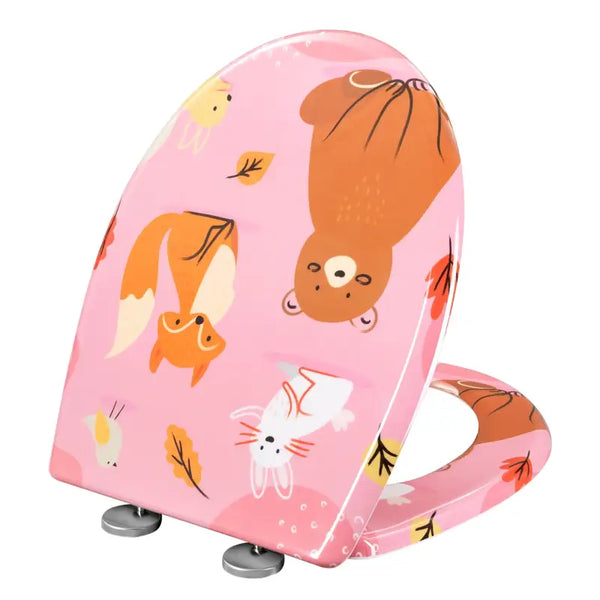 BukkitBow - Toiletbril met Softclose - Toiletbril / Toiletzitting met Print - Antibacterieel