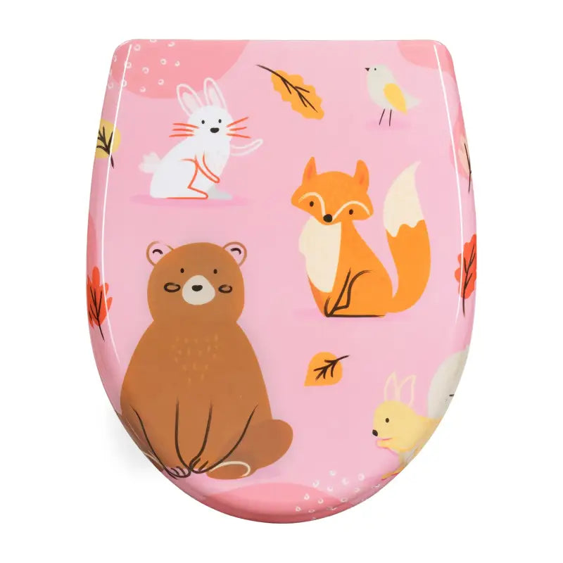 BukkitBow - Toiletbril met Softclose - Toiletbril / Toiletzitting met Print - Antibacterieel