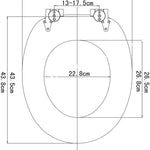 BukkitBow - Toiletbril met Softclose - Toiletbril / Toiletzitting met Print - Antibacterieel - V2