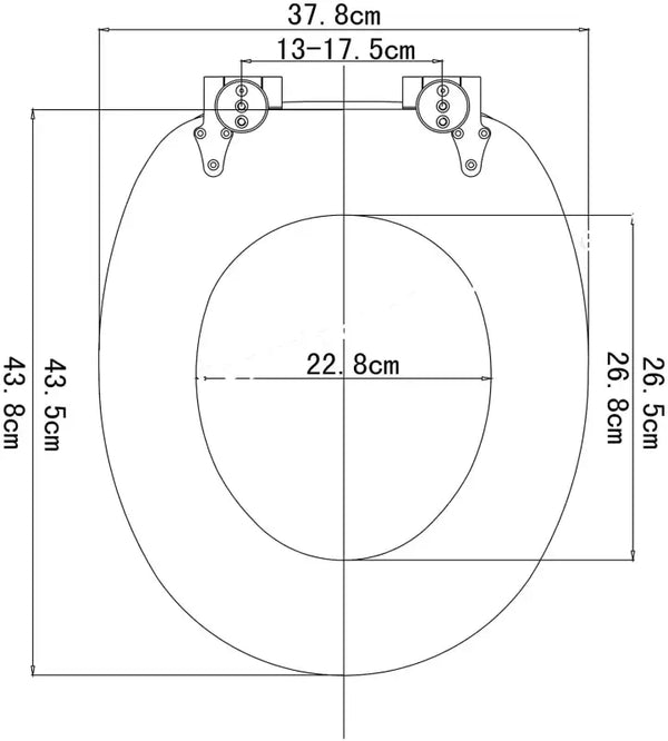 BukkitBow - Toiletbril met Softclose - Toiletbril / Toiletzitting met Print - Antibacterieel - V2