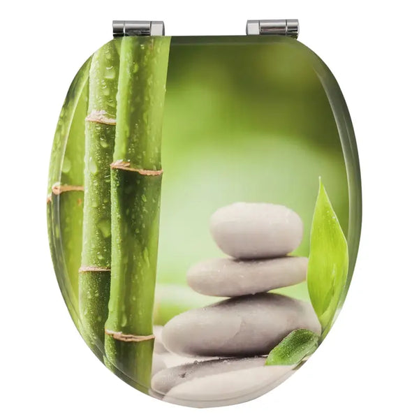 BukkitBow - Toiletbril met Softclose - Toiletbril / Toiletzitting met Print - Antibacterieel - V2