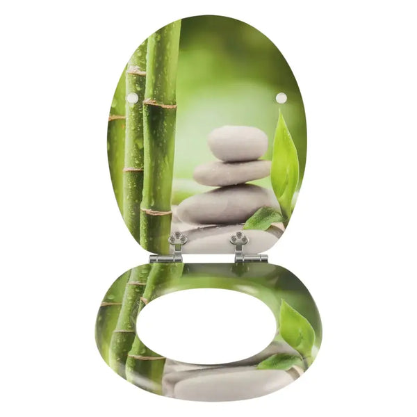 BukkitBow - Toiletbril met Softclose - Toiletbril / Toiletzitting met Print - Antibacterieel - V2