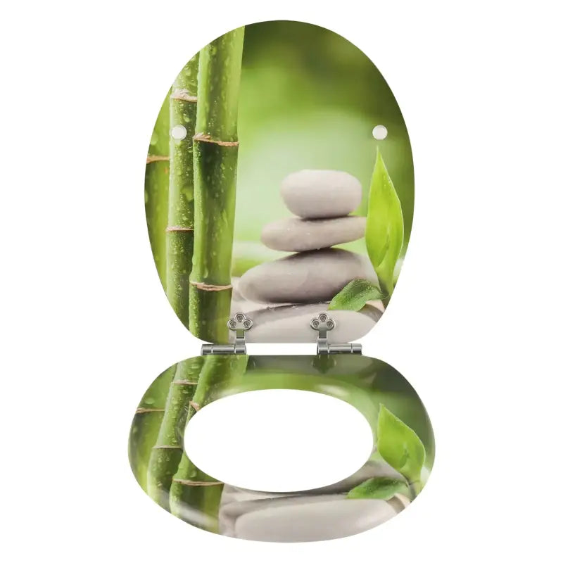 BukkitBow - Toiletbril met Softclose - Toiletbril / Toiletzitting met Print - Antibacterieel - V2