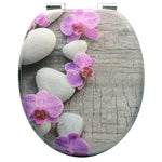 BukkitBow - Toiletbril met Softclose - Toiletbril / Toiletzitting met Print - Antibacterieel - V2