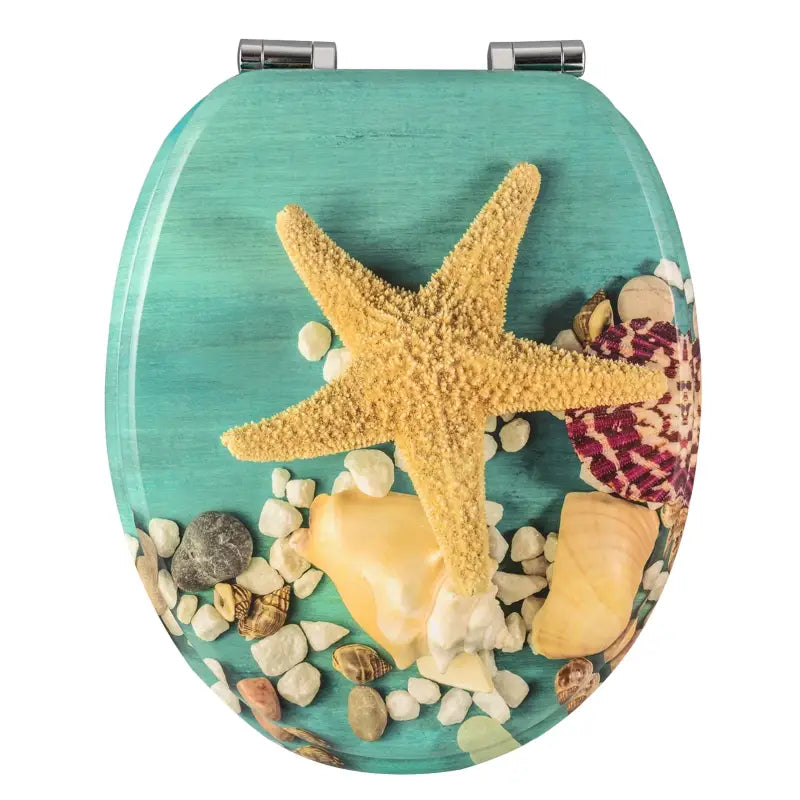 BukkitBow - Toiletbril met Softclose - Toiletbril / Toiletzitting met Print - Antibacterieel - V2