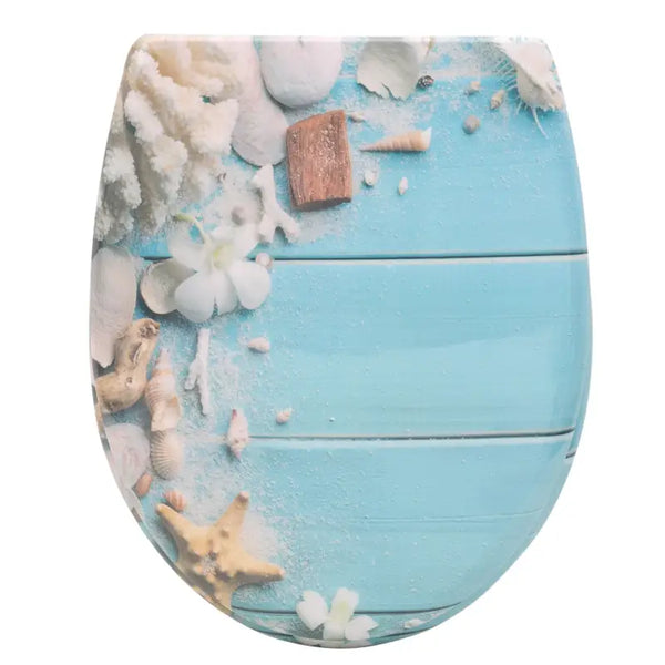 BukkitBow - Toiletbril met Softclose - Toiletbril / Toiletzitting met Print - Antibacterieel - V3