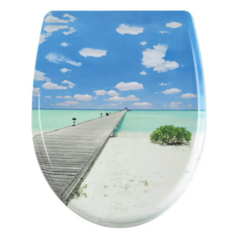BukkitBow - Toiletbril met Softclose - Toiletbril / Toiletzitting met Print - Antibacterieel - V3