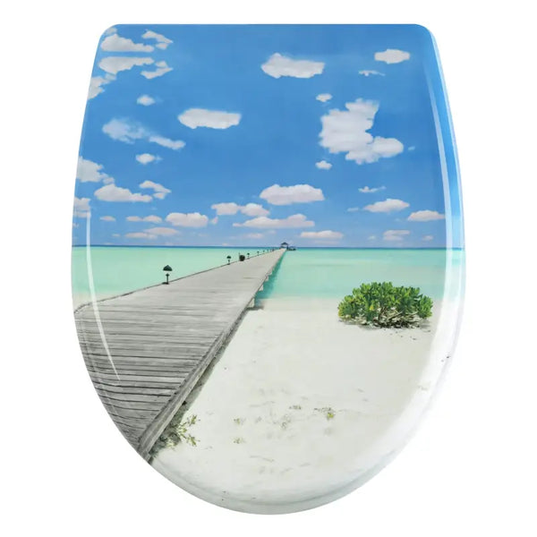 BukkitBow - Toiletbril met Softclose - Toiletbril / Toiletzitting met Print - Antibacterieel - V3