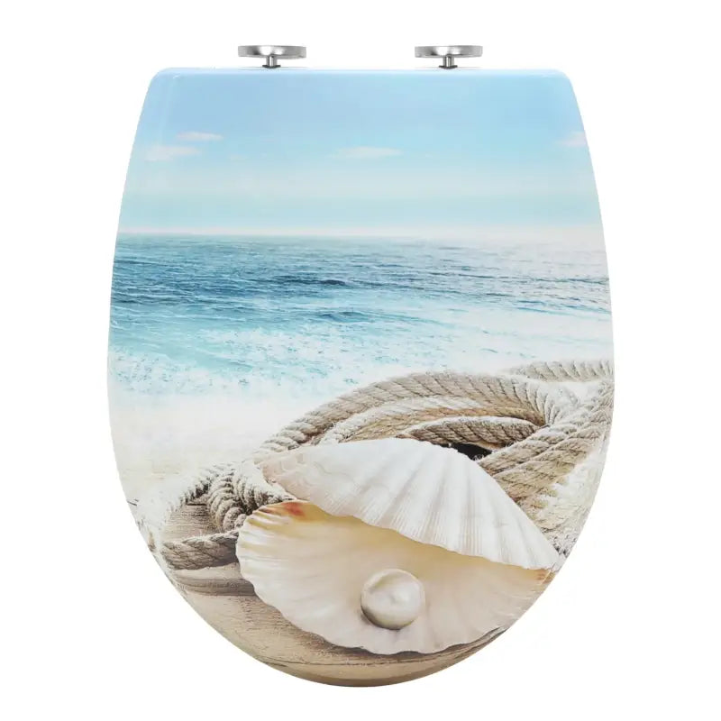 BukkitBow - Toiletbril met Softclose - Toiletbril / Toiletzitting met Print - Antibacterieel - V3