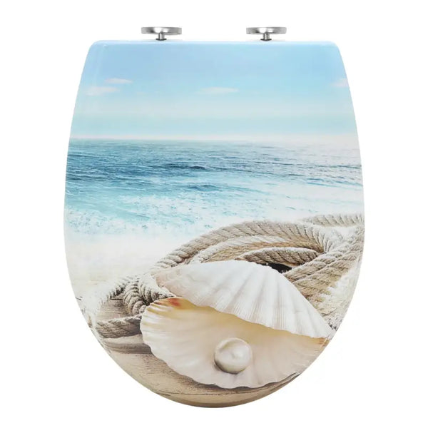 BukkitBow - Toiletbril met Softclose - Toiletbril / Toiletzitting met Print - Antibacterieel - V3