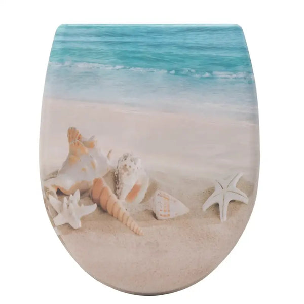 BukkitBow - Toiletbril met Softclose - Toiletbril / Toiletzitting met Print - Antibacterieel - V3