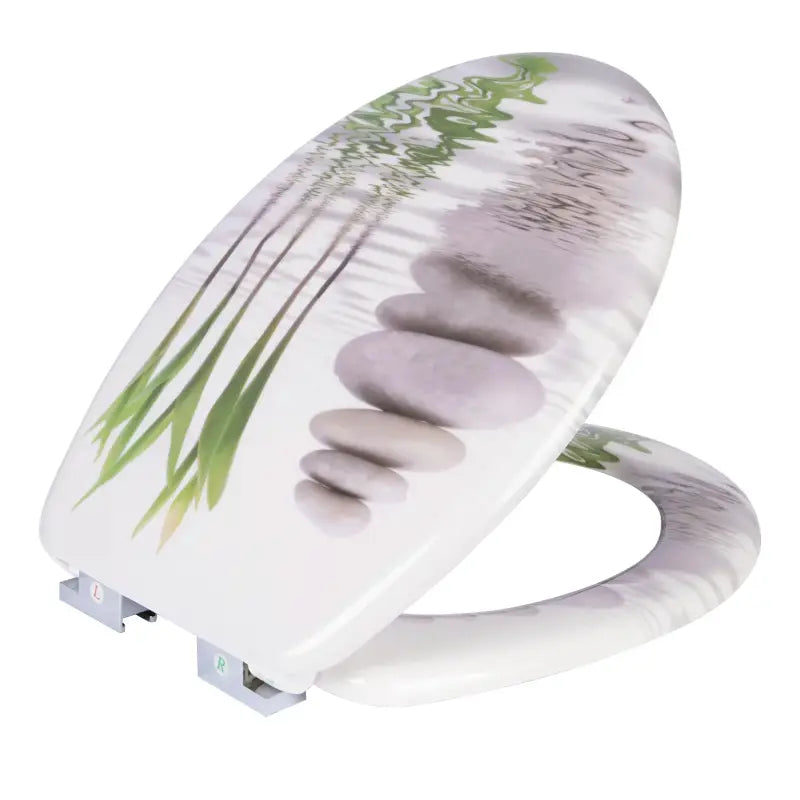 BukkitBow - Toiletbril met Softclose - Toiletbril / Toiletzitting met Print - Antibacterieel - V4