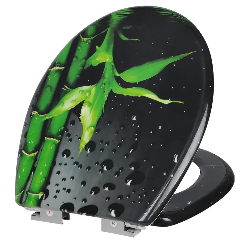 BukkitBow - Toiletbril met Softclose - Toiletbril / Toiletzitting met Print - Antibacterieel - V4