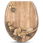 BukkitBow - Toiletbril met Softclose - Toiletbril / Toiletzitting met Print - Antibacterieel - V4