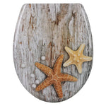 BukkitBow - Toiletbril met Softclose - Toiletbril / Toiletzitting met Print - Antibacterieel - V4