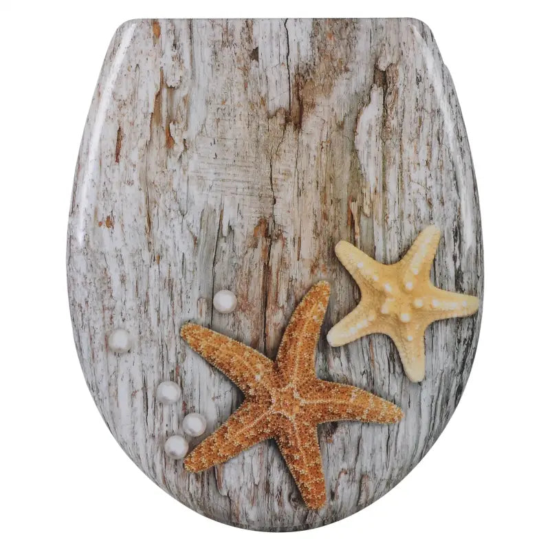 BukkitBow - Toiletbril met Softclose - Toiletbril / Toiletzitting met Print - Antibacterieel - V4