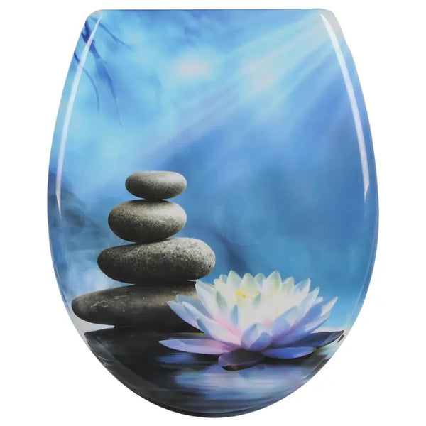 BukkitBow - Toiletbril met Softclose - Toiletbril / Toiletzitting met Print - Antibacterieel - V4