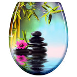 BukkitBow - Toiletbril met Softclose - Toiletbril / Toiletzitting met Print - Antibacterieel - V4