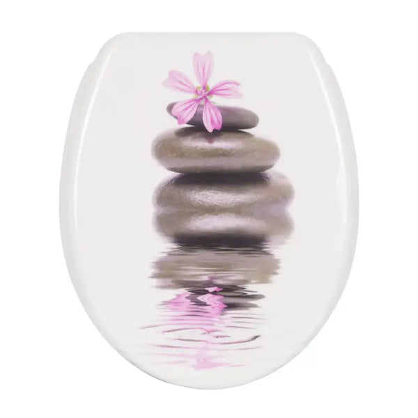 BukkitBow - Toiletbril met Softclose - Toiletbril / Toiletzitting met Print - Antibacterieel - V4