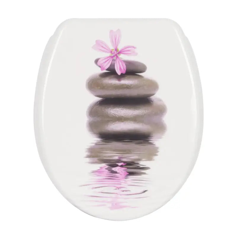 BukkitBow - Toiletbril met Softclose - Toiletbril / Toiletzitting met Print - Antibacterieel - V4