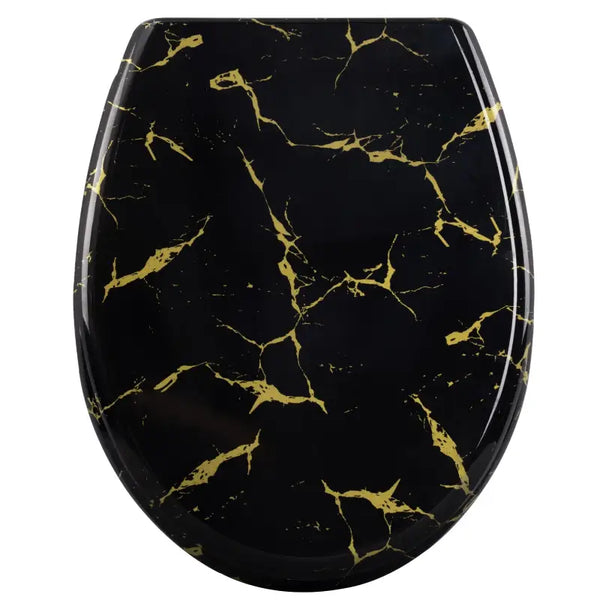 BukkitBow - Toiletbril met Softclose - Toiletbril / Toiletzitting met Print - Antibacterieel - V4