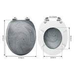 BukkitBow - Toiletbril met Softclose - Toiletbril / Toiletzitting met Print - Antibacterieel - V6