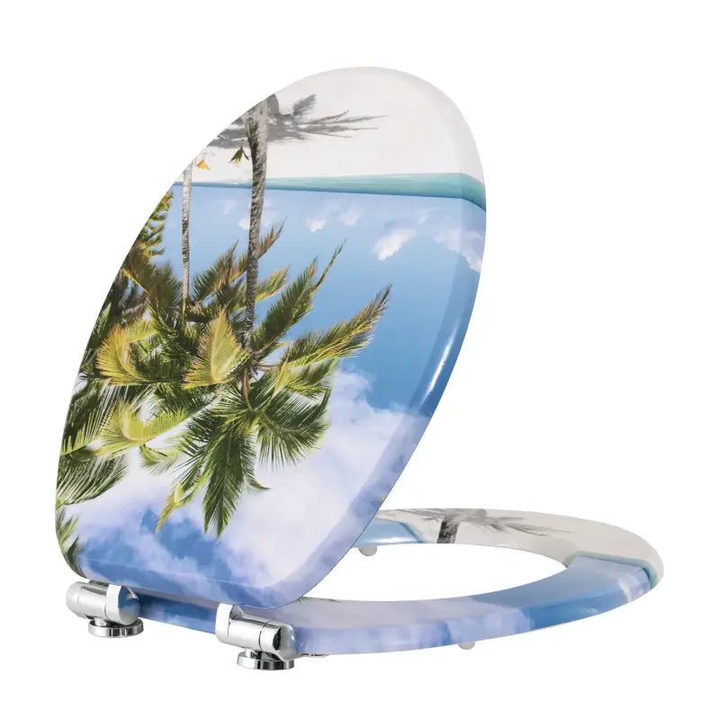 BukkitBow - Toiletbril met Softclose - Toiletbril / Toiletzitting met Print - Antibacterieel - V6