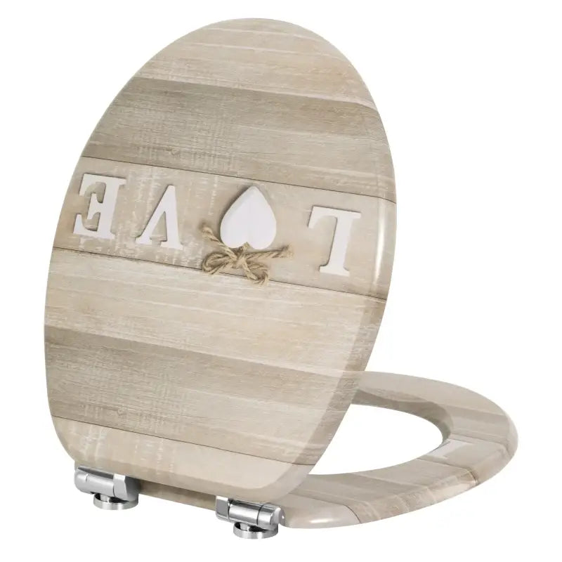 BukkitBow - Toiletbril met Softclose - Toiletbril / Toiletzitting met Print - Antibacterieel - V6