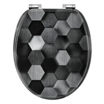 BukkitBow - Toiletbril met Softclose - Toiletbril / Toiletzitting met Print - Antibacterieel - V6