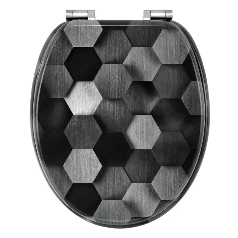 BukkitBow - Toiletbril met Softclose - Toiletbril / Toiletzitting met Print - Antibacterieel - V6