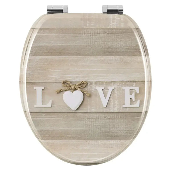 BukkitBow - Toiletbril met Softclose - Toiletbril / Toiletzitting met Print - Antibacterieel - V6