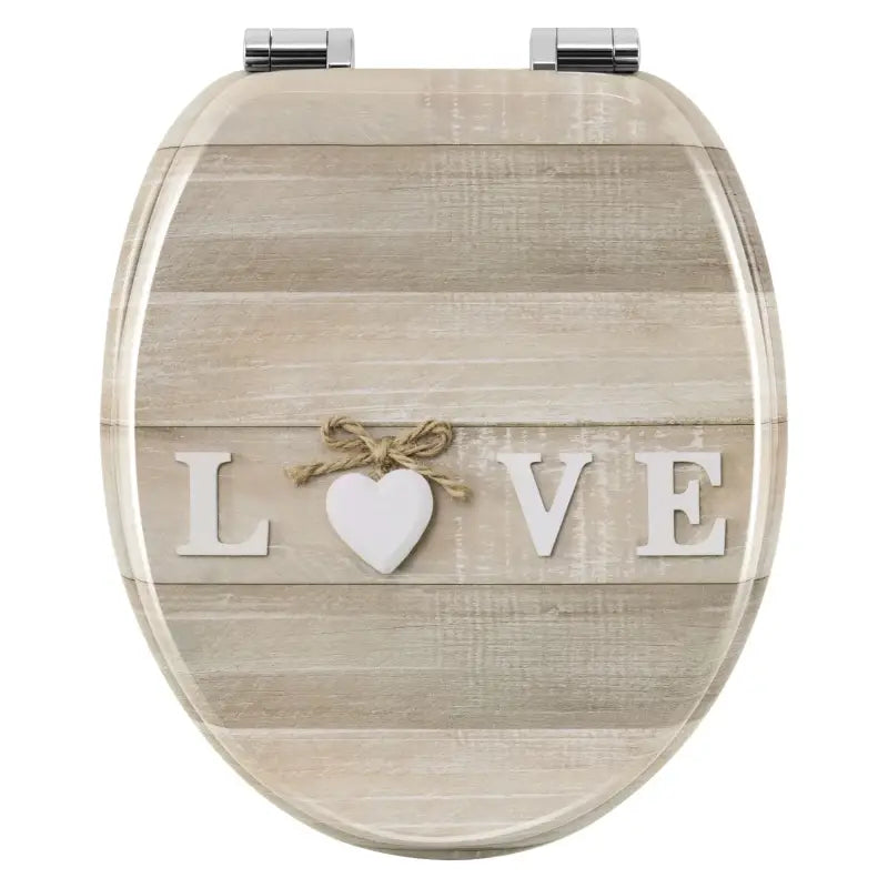 BukkitBow - Toiletbril met Softclose - Toiletbril / Toiletzitting met Print - Antibacterieel - V6